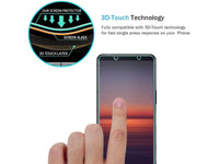 Case Friendly Screen Protector Handy Display Schutz Panzerglas Folie aus echtem 9H 2.5D Glas für Abdeckung des Sony Xperia 10 II Displays in transparent von Screenguard