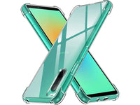 Hoch transparenter TPU Gummi Schutz Handy Hülle Clear Case klar mit verstärkten Schutzecken Bumper für das Sony Xperia 10 IV Display und Gehäuse in transparent von Screenguard