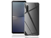 Hoch transparenter TPU Gummi Schutz Handy Hülle Clear Case klar mit verstärkten Schutzecken Bumper für das Sony Xperia 10 V Display und Gehäuse in transparent von Screenguard