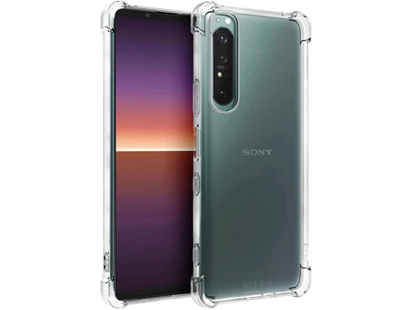 Hoch transparenter TPU Gummi Schutz Handy Hülle Clear Case klar mit verstärkten Schutzecken Bumper für das Sony Xperia 5 III Display und Gehäuse in transparent von Screenguard