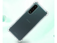 Hoch transparenter TPU Gummi Schutz Handy Hülle Clear Case klar mit verstärkten Schutzecken Bumper für das Sony Xperia 5 III Display und Gehäuse in transparent von Screenguard