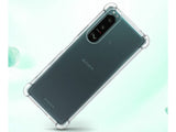 Hoch transparenter TPU Gummi Schutz Handy Hülle Clear Case klar mit verstärkten Schutzecken Bumper für das Sony Xperia 5 III Display und Gehäuse in transparent von Screenguard