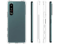Hoch transparenter TPU Gummi Schutz Handy Hülle Clear Case klar mit verstärkten Schutzecken Bumper für das Sony Xperia 5 III Display und Gehäuse in transparent von Screenguard