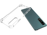 Hoch transparenter TPU Gummi Schutz Handy Hülle Clear Case klar mit verstärkten Schutzecken Bumper für das Sony Xperia 5 III Display und Gehäuse in transparent von Screenguard