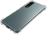 Hoch transparenter TPU Gummi Schutz Handy Hülle Clear Case klar mit verstärkten Schutzecken Bumper für das Sony Xperia 5 III Display und Gehäuse in transparent von Screenguard