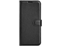 Lederhülle Karten Wallet Ledertasche Etui für Sony Xperia 5 V in schwarz von Screenguard