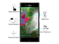100% Fullscreen Curved Screen Protector Handy Display Schutz Glas für komplette Abdeckung des Sony Xperia XZ1 Display in schwarz von Screenguard