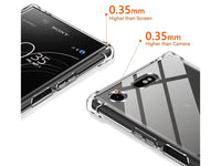 Hoch transparenter TPU Gummi Schutz Handy Hülle Clear Case klar mit verstärkten Schutzecken Bumper für das Sony Xperia XZ1 Compact Display und Gehäuse in transparent von Screenguard