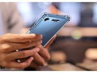 Hoch transparenter TPU Gummi Schutz Handy Hülle Clear Case klar mit verstärkten Schutzecken Bumper für das Sony Xperia XZ1 Display und Gehäuse in transparent von Screenguard