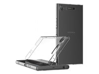 Gummi Hülle für Sony Xperia XZ1 aus flexiblem Soft TPU, kristallklar und transparent von Screenguard