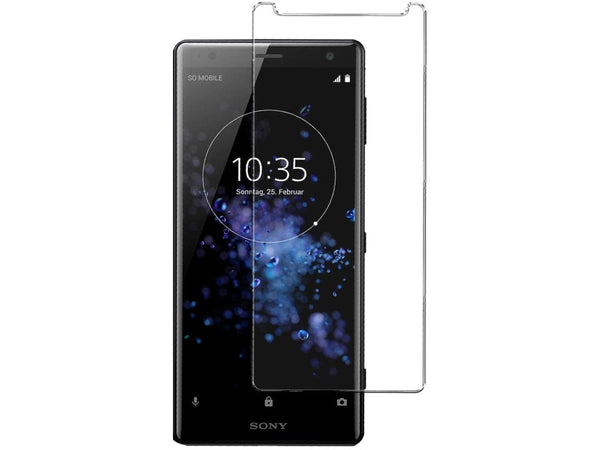 Case Friendly Screen Protector Handy Display Schutz Panzerglas Folie aus echtem 9H 2.5D Glas für Abdeckung des Sony Xperia XZ2 Compact Displays in transparent von Screenguard