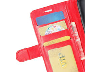 Lederhülle Karten Wallet Ledertasche Etui für Samsung Galaxy S20 FE in rot von Screenguard