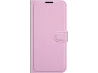Lederhülle Karten Wallet Ledertasche Etui für Wiko Power U30 in rosa von Screenguard