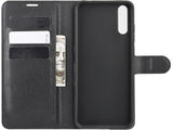 Lederhülle Karten Wallet Ledertasche Etui für Wiko View 4 Lite in schwarz von Screenguard