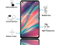 Case Friendly Screen Protector Handy Display Schutz Panzerglas Folie aus echtem 9H 2.5D Glas für Abdeckung des Wiko View 5 Displays in transparent von Screenguard