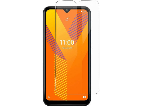 Case Friendly Screen Protector Handy Display Schutz Panzerglas Folie aus echtem 9H 2.5D Glas für Abdeckung des Wiko Y62 Displays in transparent von Screenguard