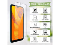 Case Friendly Screen Protector Handy Display Schutz Panzerglas Folie aus echtem 9H 2.5D Glas für Abdeckung des Wiko Y62 Plus Displays in transparent von Screenguard