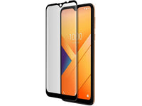 100% Fullscreen Curved Screen Protector Handy Display Schutz Glas für komplette Abdeckung des Wiko Y81 Display in schwarz von Screenguard