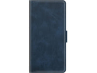 Veganes Flip Case Leder Etui Hülle mit Karten Fächer und Sichtfenster für Xiaomi 11 Lite 5G NE in dunkelblau von Screenguard