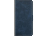 Veganes Flip Case Leder Etui Hülle mit Karten Fächer und Sichtfenster für Xiaomi 11 Lite 5G NE in dunkelblau von Screenguard