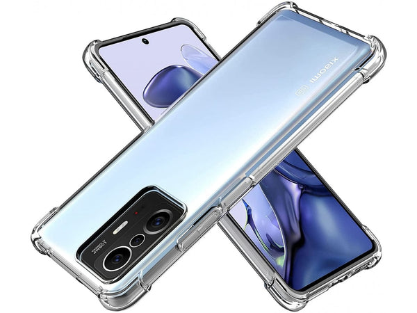 Hoch transparenter TPU Gummi Schutz Handy Hülle Clear Case klar mit verstärkten Schutzecken Bumper für das Xiaomi 11T Display und Gehäuse in transparent von Screenguard