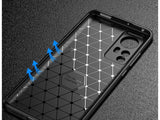 Hochwertig stabile Soft TPU Smartphone Handy Hülle im Carbon Design für Xiaomi 12 zum Schutz des Display und Gehäuse Cover in schwarz von Screenguard