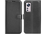 Lederhülle Karten Wallet Ledertasche Etui für Xiaomi 12 in schwarz von Screenguard