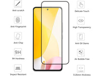 100% Fullscreen Curved Screen Protector Handy Display Schutz Glas für komplette Abdeckung des Xiaomi 12 Lite Display in schwarz von Screenguard