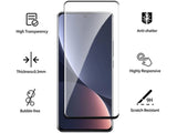 100% Fullscreen Curved Screen Protector Handy Display Schutz Glas für komplette Abdeckung des Xiaomi 12 Pro Display in schwarz von Screenguard