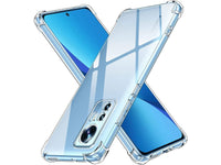 Hoch transparenter TPU Gummi Schutz Handy Hülle Clear Case klar mit verstärkten Schutzecken Bumper für das Xiaomi 12 Pro Display und Gehäuse in transparent von Screenguard