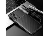 Hochwertig stabile Soft TPU Smartphone Handy Hülle im Carbon Design für Xiaomi 12T zum Schutz des Display und Gehäuse Cover in schwarz von Screenguard