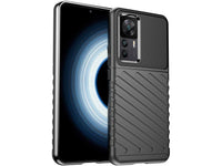 Moderne Design Hülle Cover für das Xiaomi 12T Pro mit Stripes zum Schutz von Kratzern, Dellen, Display aus TPU Gummi in schwarz von Screenguard