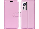 Lederhülle Karten Wallet Ledertasche Etui für Xiaomi 12X in rosa von Screenguard