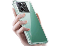 Hoch transparenter TPU Gummi Schutz Handy Hülle Clear Case klar mit verstärkten Schutzecken Bumper für das Xiaomi 13T Pro Display und Gehäuse in transparent von Screenguard