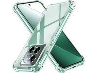 Hoch transparenter TPU Gummi Schutz Handy Hülle Clear Case klar mit verstärkten Schutzecken Bumper für das Xiaomi 14 Display und Gehäuse in transparent von Screenguard