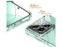 Hoch transparenter TPU Gummi Schutz Handy Hülle Clear Case klar mit verstärkten Schutzecken Bumper für das Xiaomi 14 Display und Gehäuse in transparent von Screenguard