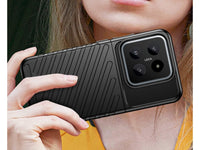 Moderne Design Hülle Cover für das Xiaomi 14 mit Stripes zum Schutz von Kratzern, Dellen, Display aus TPU Gummi in schwarz von Screenguard