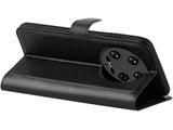 Lederhülle Karten Wallet Ledertasche Etui für Xiaomi 14 Ultra in schwarz von Screenguard