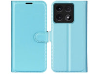 Lederhülle Karten Wallet Ledertasche Etui für Xiaomi 14T in hellblau von Screenguard