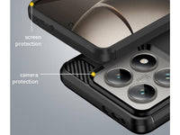 Flexible Handy Schutzhülle mit gebürster Carbon Textur auf der Rückseite für zum Schutz des Xiaomi 14T Pro  Display und Gehäuse Case in schwarz von Screenguard
