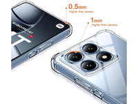 Hoch transparenter TPU Gummi Schutz Handy Hülle Clear Case klar mit verstärkten Schutzecken Bumper für das Xiaomi 14T Pro Display und Gehäuse in transparent von Screenguard