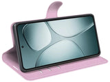 Lederhülle Karten Wallet Ledertasche Etui für Xiaomi 14T Pro in rosa von Screenguard
