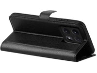 Lederhülle Karten Wallet Ledertasche Etui für Xiaomi 14T Pro in schwarz von Screenguard