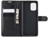 Lederhülle Karten Wallet Ledertasche Etui für Xiaomi Mi 10 Lite in schwarz von Screenguard