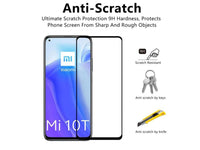 100% Fullscreen Curved Screen Protector Handy Display Schutz Glas für komplette Abdeckung des Xiaomi Mi 10T Display in schwarz von Screenguard