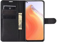 Lederhülle Karten Wallet Ledertasche Etui für Xiaomi Mi 10T in schwarz von Screenguard