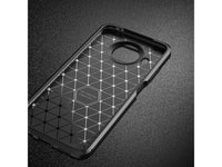 Hochwertig stabile Soft TPU Smartphone Handy Hülle im Carbon Design für Xiaomi Mi 10T Lite zum Schutz des Display und Gehäuse Cover in blau von Screenguard