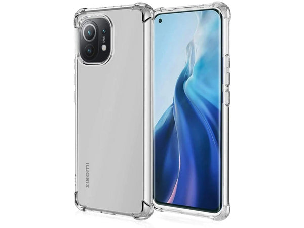 Hoch transparenter TPU Gummi Schutz Handy Hülle Clear Case klar mit verstärkten Schutzecken Bumper für das Xiaomi Mi 11 Display und Gehäuse in transparent von Screenguard