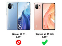 Hoch transparenter TPU Gummi Schutz Handy Hülle Clear Case klar mit verstärkten Schutzecken Bumper für das Xiaomi Mi 11 Lite Display und Gehäuse in transparent von Screenguard