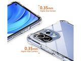 Hoch transparenter TPU Gummi Schutz Handy Hülle Clear Case klar mit verstärkten Schutzecken Bumper für das Xiaomi Mi 11 Lite Display und Gehäuse in transparent von Screenguard